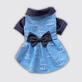 Double CC bow dress